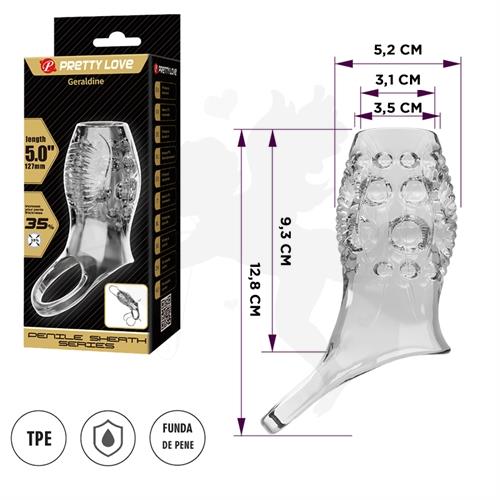 Funda parcial con anillo de bloqueo: diseño elástico que mantiene la sensibilidad natural