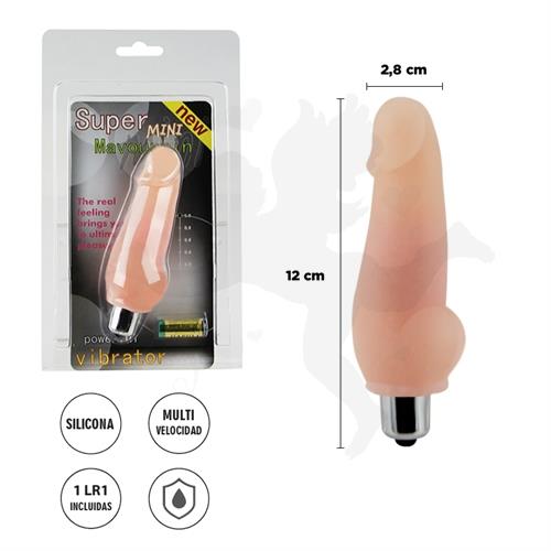 Mini dildo con vibracion y suave textura