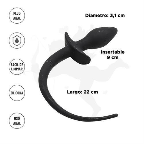 Canis M : Plug Anal Siliconado con Cola